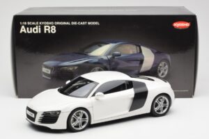 Audi R8 Type 42 Biely Kyosho 1:18 09213W Kov – obrázok 8 z 8