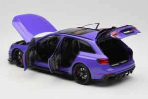 Audi RS4 B9 Avant Darwin Pro Fialový Kilo Works 1:18 KLW002301 Kov – obrázok 5 z 8