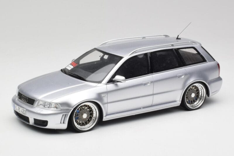 Audi RS4 B5 Avant Strieborný Custom Wheels Otto 1:18 OT521 Živica