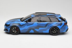 Audi RS6 C7 Avant GMK Modrý & Čierny GT Spirit 1:18 GT799 Živica – obrázok 3 z 6