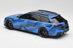 Audi RS6 C7 Avant GMK Modrý & Čierny GT Spirit 1:18 GT799 Živica – obrázok 5 z 6