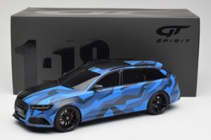 Audi RS6 C7 Avant GMK Modrý & Čierny GT Spirit 1:18 GT799 Živica – obrázok 6 z 6