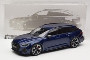 Audi RS6 C8 Avant Blue Metallic Minichamps 1:18 155018011 Kov – obrázok 6 z 6