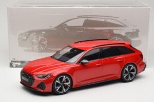 Audi RS6 C8 Avant Red Metallic Minichamps 1:18 155018010 Kov – obrázok 6 z 6