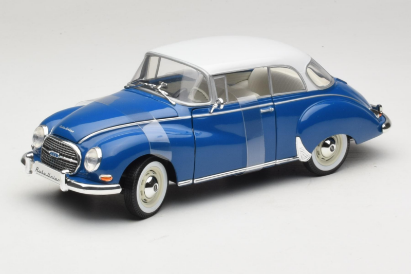 Auto Union 1000 S Coupe Modrý Biely Revell 1:18 08909 Kov