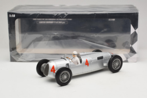 Auto Union Typ C #4 A. Varzi 2nd Place Monaco GP 1936 Minichamps 1:18 155361004 Kov – obrázok 6 z 6