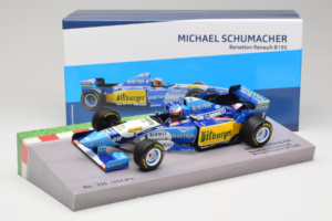 Benetton B195 Renault #1 M. Schumacher European GP Winner F1 World Champion 1995 Minichamps 1:18 513953201 Kov – obrázok 7 z 7
