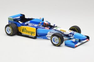 Benetton Renault B195 #1 M. Schumacher Winner Belgian GP 1995 Minichamps 1:18 510952901 Kov – obrázok 4 z 6