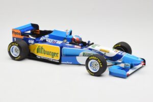 Benetton Renault B195 #1 M. Schumacher Winner Monaco GP 1995 Minichamps 1:18 510952301 Kov – obrázok 4 z 6
