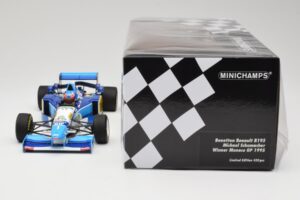 Benetton Renault B195 #1 M. Schumacher Winner Monaco GP 1995 Minichamps 1:18 510952301 Kov – obrázok 6 z 6