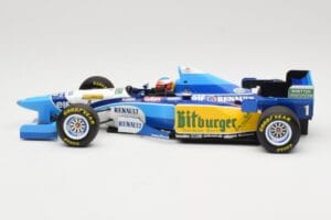 Benetton Renault B195 #1 M. Schumacher Winner Pacific GP F1 World Champion 1995 Minichamps 1:18 510953301 Kov – obrázok 3 z 6