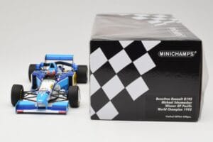 Benetton Renault B195 #1 M. Schumacher Winner Pacific GP F1 World Champion 1995 Minichamps 1:18 510953301 Kov – obrázok 6 z 6