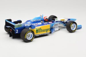 Benetton Renault B195 #2 J. Herbert Winner British GP 1995 Minichamps 1:18 110950802 Kov – obrázok 2 z 6