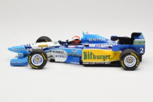 Benetton Renault B195 #2 J. Herbert Winner British GP 1995 Minichamps 1:18 110950802 Kov – obrázok 3 z 6