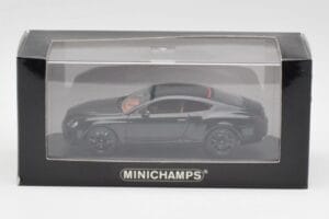 Bentley Continental GT Čierny S Čiernymi Ráfikmi Minichamps 1:43 BENTLEY002 Kov – obrázok 4 z 4