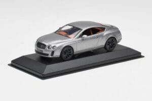 Bentley Continental GT Šedý S Čiernymi Ráfikmi Minichamps 1:43 BENTLEY001 Kov – obrázok 2 z 4