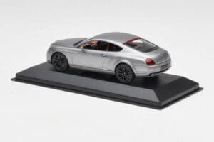 Bentley Continental GT Šedý S Čiernymi Ráfikmi Minichamps 1:43 BENTLEY001 Kov – obrázok 3 z 4