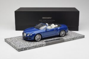 Bentley Continental GT Speed Kabriolet Modrý Minichamps 1:18 107139331 Kov – obrázok 6 z 6