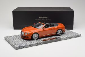 Bentley Continental GT Speed Kabriolet Orange Metallic Minichamps 1:18 107139430 Kov – obrázok 6 z 6