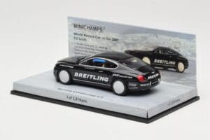 Bentley Continental GT World Record Car on Ice Čierny Minichamps 1:43 436139026-O Kov – obrázok 3 z 4