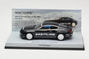 Bentley Continental GT World Record Car on Ice Čierny Minichamps 1:43 436139026-O Kov