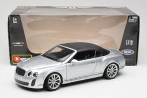 Bentley Continental Supersports Kabriolet 1. Generácia Strieborný Bburago 1:18 18-11037S Kov – obrázok 8 z 8