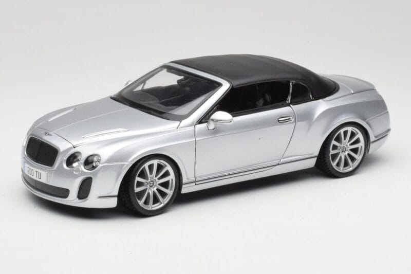 Bentley Continental Supersports Kabriolet 1. Generácia Strieborný Bburago 1:18 18-11037S Kov