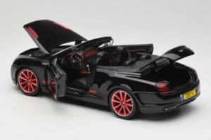 Bentley Continental Supersports ISR Kabriolet Čierny S Červenými Diskami Bburago 1:18 18-11035 Kov – obrázok 5 z 8