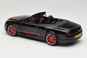 Bentley Continental Supersports ISR Kabriolet Čierny S Červenými Diskami Bburago 1:18 18-11035 Kov – obrázok 7 z 8