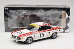 BMW 2800 CS E9 #15 Team Marabout Gaye / S. Braillard 24 Hours of Spa 1972 Minichamps 1:18 155722715 Kov – obrázok 6 z 6