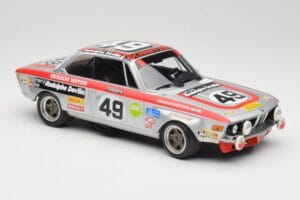 BMW 2800 CS E9 #49 Team Schnitzer G. Herzog / H. Heyer 24 Hours of Spa 1972 Minichamps 1:18 155722749 Kov – obrázok 4 z 6