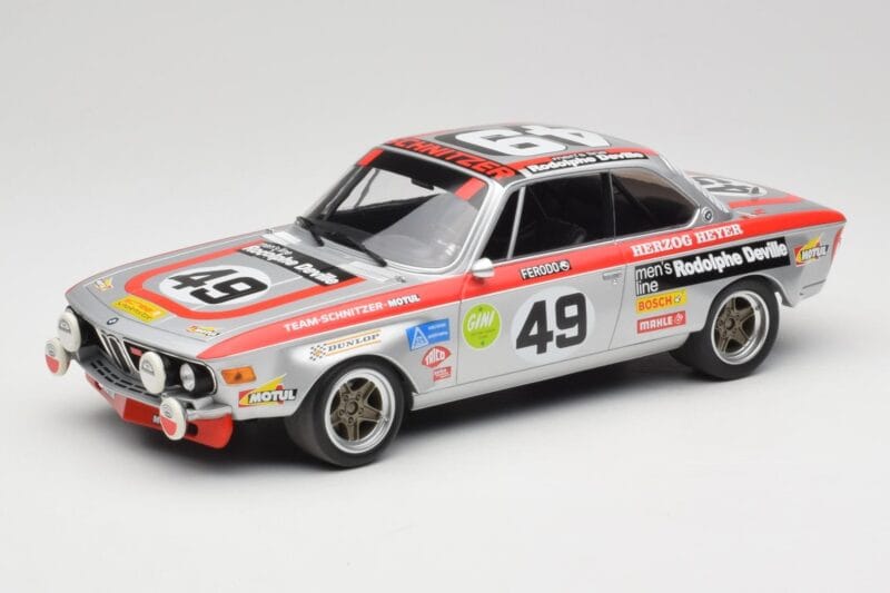 BMW 2800 CS E9 #49 Team Schnitzer G. Herzog / H. Heyer 24 Hours of Spa 1972 Minichamps 1:18 155722749 Kov