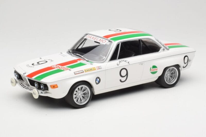 BMW 2800 CS E9 #9 Castrol BMW T. Moorkens / E. Haxhe 24 Hours of Spa 1971 Minichamps 1:18 155712709 Kov
