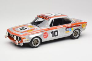 BMW 2800 CS Team Schnitzer #10 J. Fitzpatrick / J. Peltier Spa 1972 Minichamps 1:18 155722710 Kov