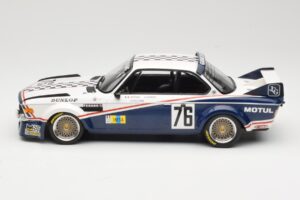 BMW 3.0 CSL E9 Garage Du Bac #76 P. Depnic / H. Coulon 24 Hours of Le Mans 1977 Minichamps 1:18 155772576 Kov – obrázok 3 z 6