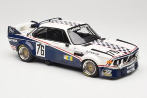 BMW 3.0 CSL E9 Garage Du Bac #76 P. Depnic / H. Coulon 24 Hours of Le Mans 1977 Minichamps 1:18 155772576 Kov – obrázok 4 z 6