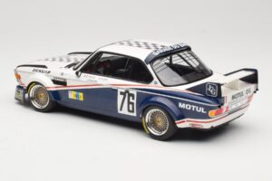 BMW 3.0 CSL E9 Garage Du Bac #76 P. Depnic / H. Coulon 24 Hours of Le Mans 1977 Minichamps 1:18 155772576 Kov – obrázok 5 z 6