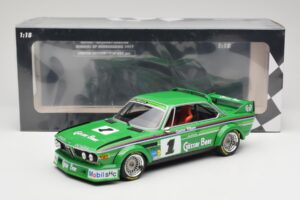BMW 3.0 CSL E9 #1 Alpina G. Nilsson / D. Quester Winners Nürburgring 1977 Minichamps 1:18 155772501 Kov – obrázok 6 z 6