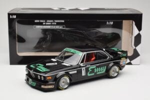 BMW 3.0 CSL E9 #1 F. Grano / P. Xhenceval GP Brno 1978 Minichamps 1:18 155782501 Kov – obrázok 6 z 6