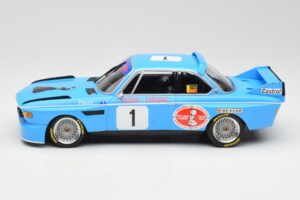 BMW 3.0 CSL E9 #1 Precision Liegeoise J. Peltier / C. Lafosse Winners 4 Hours Monza 1974 Minichamps 1:18 155742681 Kov – obrázok 5 z 6