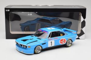 BMW 3.0 CSL E9 #1 Precision Liegeoise J. Peltier / C. Lafosse Winners 4 Hours Monza 1974 Minichamps 1:18 155742681 Kov – obrázok 6 z 6