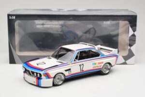 BMW 3.0 CSL E9 #12 BMW Motorsport C. Amon / H-J. Stuck Winners 6 Hours Nurburgring 1973 Minichamps 1:18 155732612 Kov – obrázok 6 z 6