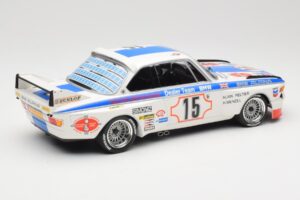 BMW 3.0 CSL E9 #15 BMW Alpina J. Peltier / H. Menzel 24 Hours of Spa 1973 Minichamps 1:18 155732695 Kov – obrázok 2 z 6