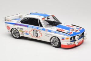 BMW 3.0 CSL E9 #15 BMW Alpina J. Peltier / H. Menzel 24 Hours of Spa 1973 Minichamps 1:18 155732695 Kov – obrázok 4 z 6