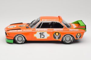 BMW 3.0 CSL E9 #15 Jägermeister Racing N. Lauda / G. Joisten 6 Hours Nurburgring 1973 Minichamps 1:18 155732615 Kov – obrázok 3 z 6