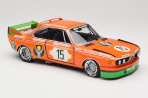 BMW 3.0 CSL E9 #15 Jägermeister Racing N. Lauda / G. Joisten 6 Hours Nurburgring 1973 Minichamps 1:18 155732615 Kov – obrázok 4 z 6