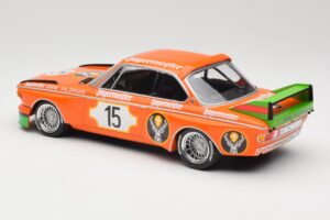 BMW 3.0 CSL E9 #15 Jägermeister Racing N. Lauda / G. Joisten 6 Hours Nurburgring 1973 Minichamps 1:18 155732615 Kov – obrázok 5 z 6