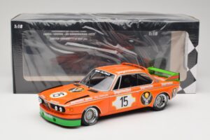 BMW 3.0 CSL E9 #15 Jägermeister Racing N. Lauda / G. Joisten 6 Hours Nurburgring 1973 Minichamps 1:18 155732615 Kov – obrázok 6 z 6