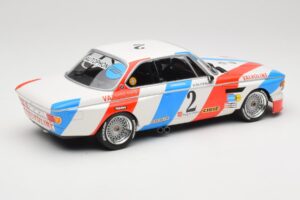 BMW 3.0 CSL E9 #2 Luigi Racing A. de Fierlant / P. Xhenceval Winners 24 Hours of Spa 1975 Minichamps 1:18 155752602 Kov – obrázok 2 z 6