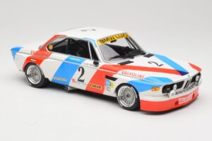 BMW 3.0 CSL E9 #2 Luigi Racing A. de Fierlant / P. Xhenceval Winners 24 Hours of Spa 1975 Minichamps 1:18 155752602 Kov – obrázok 4 z 6